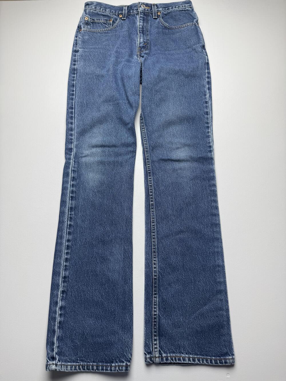 Vintage Levis 517 Jeans Mens 32x36 Blue Med Wash Denim Slim Bootcut USA VTG